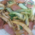 まぃぷう's cooksnap of when they made 青梗菜とソーセージのオイマヨ炒め.