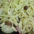 そらまめ＠'s cooksnap of when they made セロリとしめじのぺペロンチーノ.