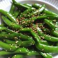 きゃなすけ's cooksnap of when they made さやorスナップえんどうのナムルゥ～☆.