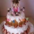 杏音と更咲のお家's cooksnap of when they made リカちゃん人形で立体？シフォンケーキ.