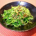 nekoland's cooksnap of when they made 豆苗の韓国風おひたし.