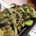 pyorohane's cooksnap of when they made 与論のもずくＤＥ天ぷら♪.