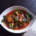 ばぁこ☆'s cooksnap of when they made 天津飯風☆エビと小松菜の甘酢あん.