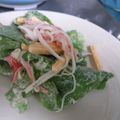 中川家。's cooksnap of when they made カニかまとサラダ菜のチーズマヨネーズ和え.
