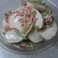 な〜ゆ's cooksnap of when they made 手軽に☆かぶとカニカマのデリ風サラダ.