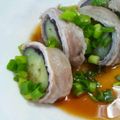 tabae's cooksnap of when they made なすの豚バラ巻き巻き.