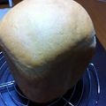 なんちま's cooksnap of when they made 早焼きで！生クリーム食パン✿ＨＢ✿.