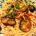 まりれね's cooksnap of when they made 茄子とトマトのパスタ♫シチリアーナ.