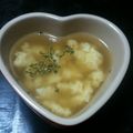 Dansharian's cooksnap of when they made 簡単パルメザンチーズのフワフワスープ♪.
