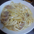 はなみれな's cooksnap of when they made とろとろ♡　卵とじ　うどん.