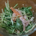yuiop6789's cooksnap of when they made 水菜とハムのマヨごま和え.