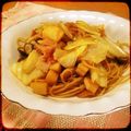 kahoxkaho's cooksnap of when they made ベーコンの(今回タケノコ入り)和風パスタ.