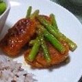 ハムやさんのぴくるす's cooksnap of when they made チキンナゲット活用♪アスパラオーロラ炒め.