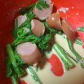 CB6's cooksnap of when they made 魚肉ソーセージと春菊のサラダ.