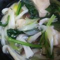 太陽の女神's cooksnap of when they made 鶏塩うどん.