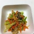 あい葉's cooksnap of when they made セロリとにんじんの明太きんぴら.