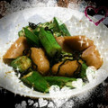 usagiiiiii's cooksnap of when they made ウインナーとオクラとエリンギの塩昆布和え.