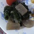 hika＊＊'s cooksnap of when they made こんにゃくとわかめの辛子酢味噌和え♪.