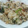 kenta3's cooksnap of when they made ほうれん草とベーコンの混ぜピラフ風.