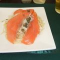 たまごろう's cooksnap of when they made サーモンのクリームソースペンネ.