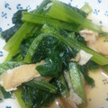vegetation's cooksnap of when they made 簡単 小松菜と油揚げの煮浸し.
