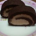 yuuri10's cooksnap of when they made とろけるスフレショコラロールケーキ.