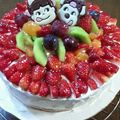 リタちん's cooksnap of when they made ✿デコレーションケーキは棒付きチョコで✿.