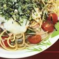 自家専用家政婦's cooksnap of when they made つる～んと冷たい♪長芋と梅のスパゲティー.