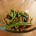 izumizm's cooksnap of when they made 揚げなすといんげんの胡麻和え♡.