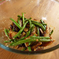 izumizm's cooksnap of when they made 揚げなすといんげんの胡麻和え♡.