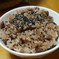 チャオ美's cooksnap of when they made おめでとう　お赤飯　週末,炊飯器で～.
