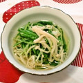 ★しょーこ★'s cooksnap of when they made 水菜とエノキの簡単煮びたし.