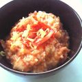 木下杏子's cooksnap of when they made 余った味噌汁で♪簡単キムチ雑炊.
