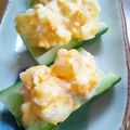 プイちゃん's cooksnap of when they made 茹で卵とラッキョウのきゅうりカップサラダ.