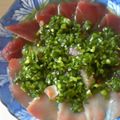 のぶじろぅ's cooksnap of when they made 師匠直伝、まぐろのカルパッチョ♪.