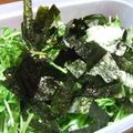 あまいこびと's cooksnap of when they made 海苔と水菜のサラダ.