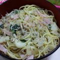 kb733's cooksnap of when they made ニンニクちりめんしそパスタ.