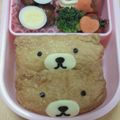 天使子ママ's cooksnap of when they made キャラ弁■リラックマ稲荷弁当.