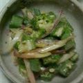 あくあ☆ぶるー's cooksnap of when they made オクラに大葉＆みょうがのっけ盛り.