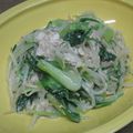 meg115's cooksnap of when they made 水菜と青梗菜のツナマヨボイルサラダ.
