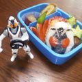 京介母ちゃん's cooksnap of when they made 仮面ライダーフォーゼ キャラ弁.