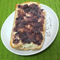 えるめす's cooksnap of when they made つぶあんクリチートースト♡.