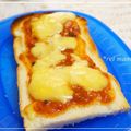 REI_MAM's cooksnap of when they made ◇残り物で！ミートソースチーズトースト◇.