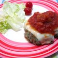 さったんママ's cooksnap of when they made 青汁入り♡とろ～りチーズのハンバーグ.