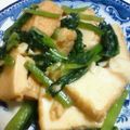 けろみちゃん's cooksnap of when they made 小松菜と厚揚げの生姜炒め.
