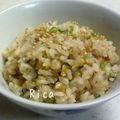 Ｒica's cooksnap of when they made 寿で！大根葉の混ぜご飯！.