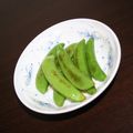 ワンピ's cooksnap of when they made 簡単！スナップエンドウ　しょうゆ味♪.