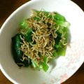 ムサムサ's cooksnap of when they made 簡単！小松菜とちりめんじゃこのポン酢かけ.