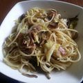 さんろくす's cooksnap of when they made ランチに♪キノコとベーコンのバジルパスタ.