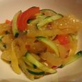おつね's cooksnap of when they made クラゲとキュウリの中華和え.